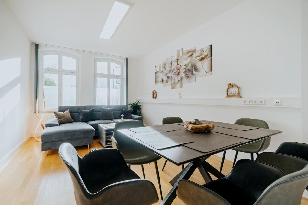 Blissplace 3 Zi Premium Apartment Nahe Getec Arena Mit Kingsize Betten Und Balkon Magdeburg Zewnętrze zdjęcie