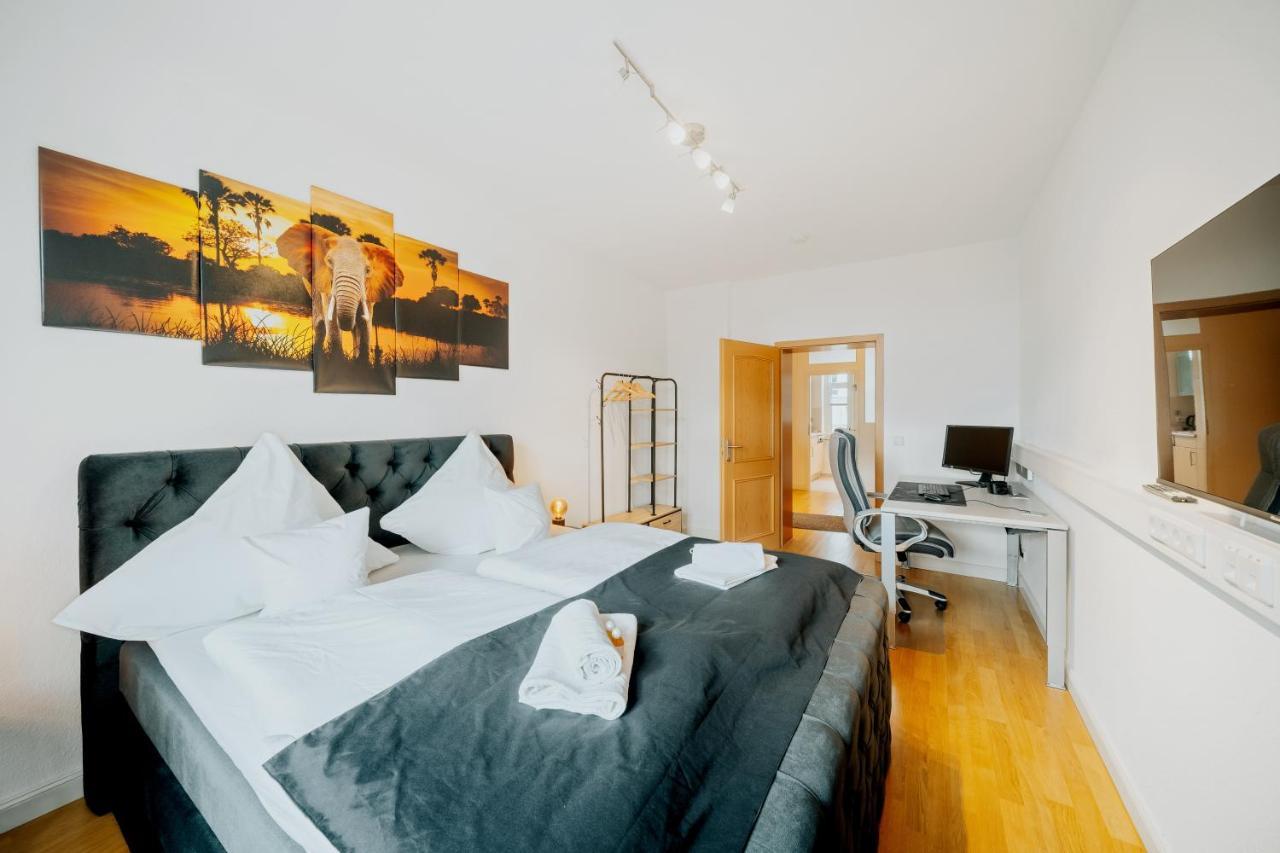 Blissplace 3 Zi Premium Apartment Nahe Getec Arena Mit Kingsize Betten Und Balkon Magdeburg Zewnętrze zdjęcie