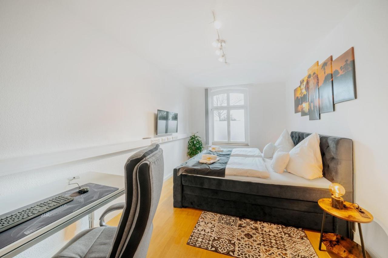 Blissplace 3 Zi Premium Apartment Nahe Getec Arena Mit Kingsize Betten Und Balkon Magdeburg Zewnętrze zdjęcie
