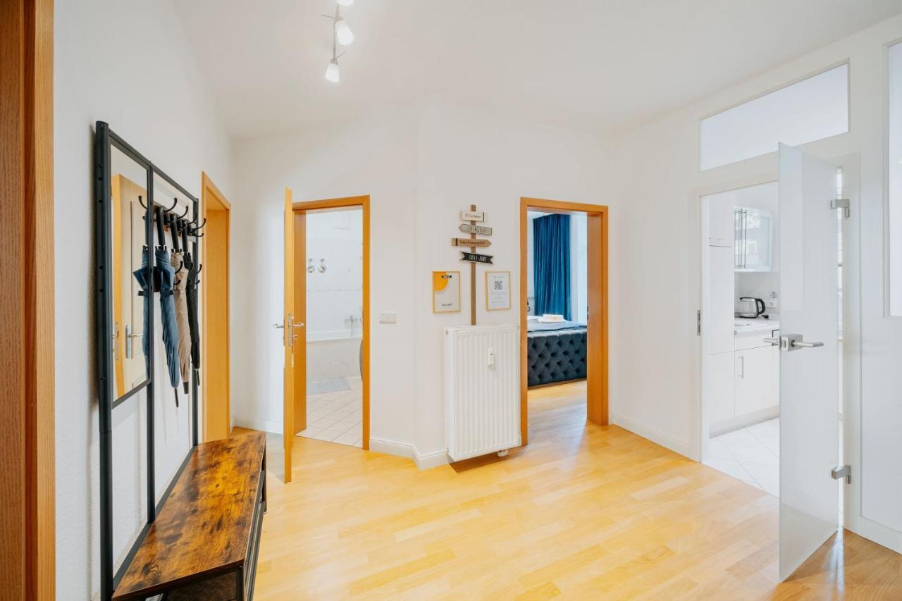 Blissplace 3 Zi Premium Apartment Nahe Getec Arena Mit Kingsize Betten Und Balkon Magdeburg Zewnętrze zdjęcie
