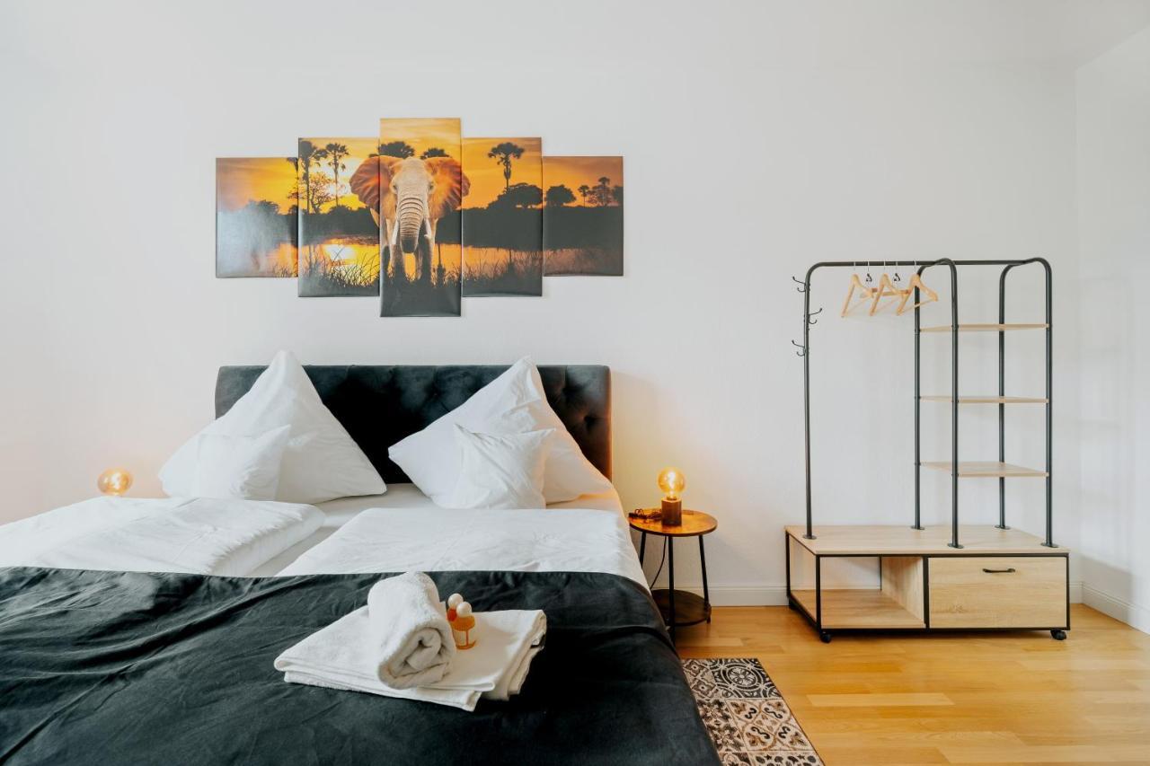 Blissplace 3 Zi Premium Apartment Nahe Getec Arena Mit Kingsize Betten Und Balkon Magdeburg Zewnętrze zdjęcie